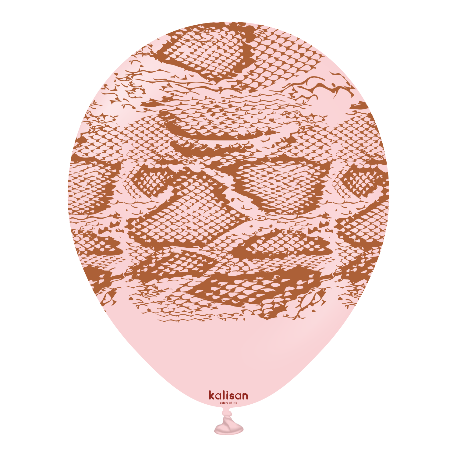 12" Safari Snake  Macaron Pink - Light Brown (25 Stück)
