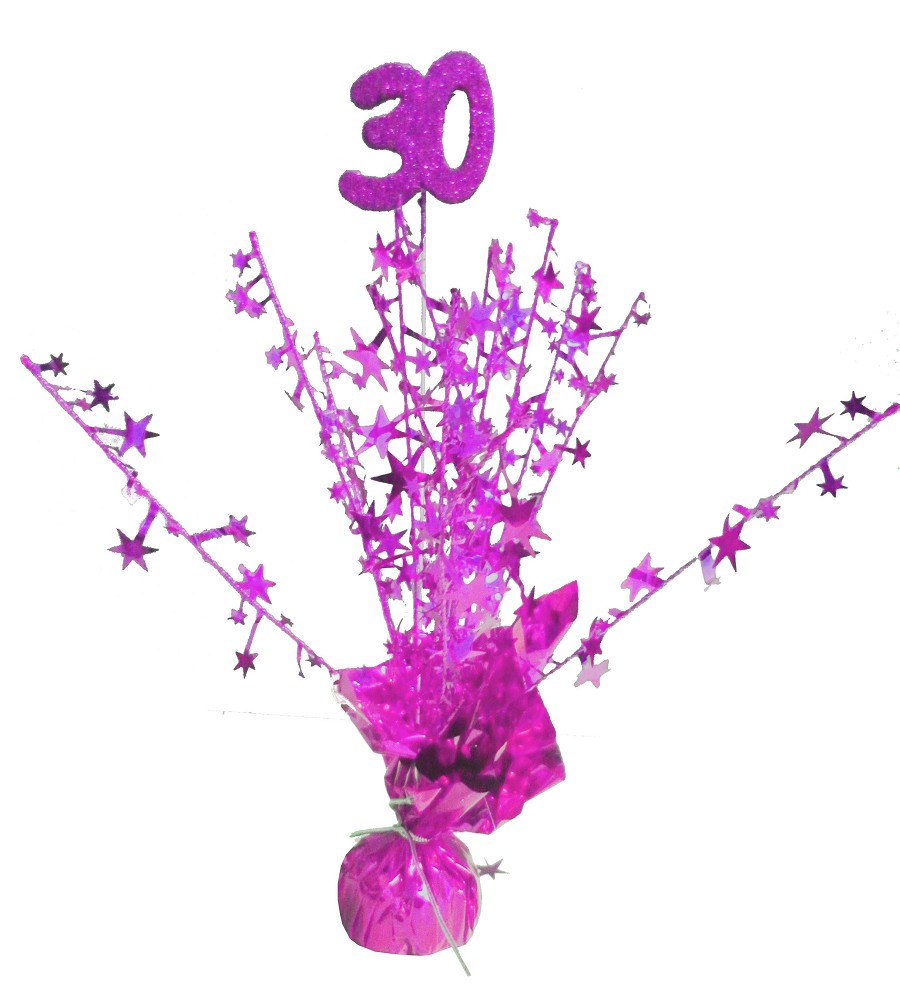 Tischdeko/Ballongewicht "30" - pink