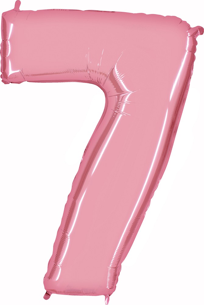 40" Folienzahl "7" Pastel Pink