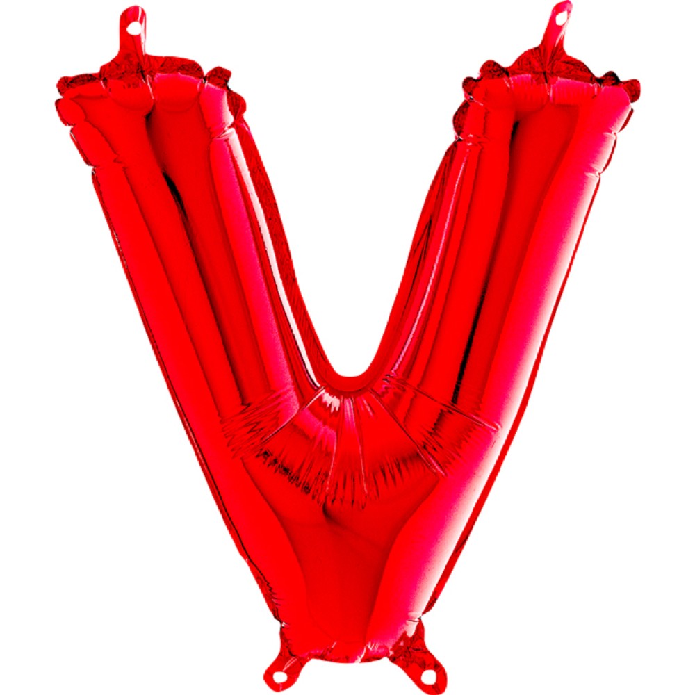 14" Folienbuchstabe "V" Red