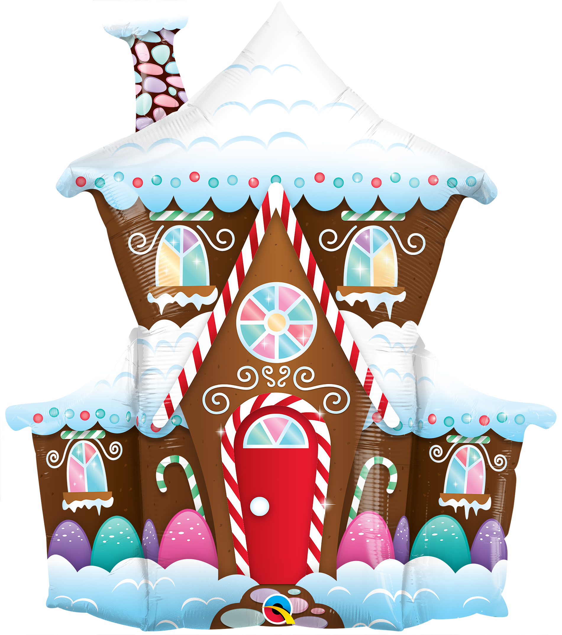 37" Decorated Gingerbread House