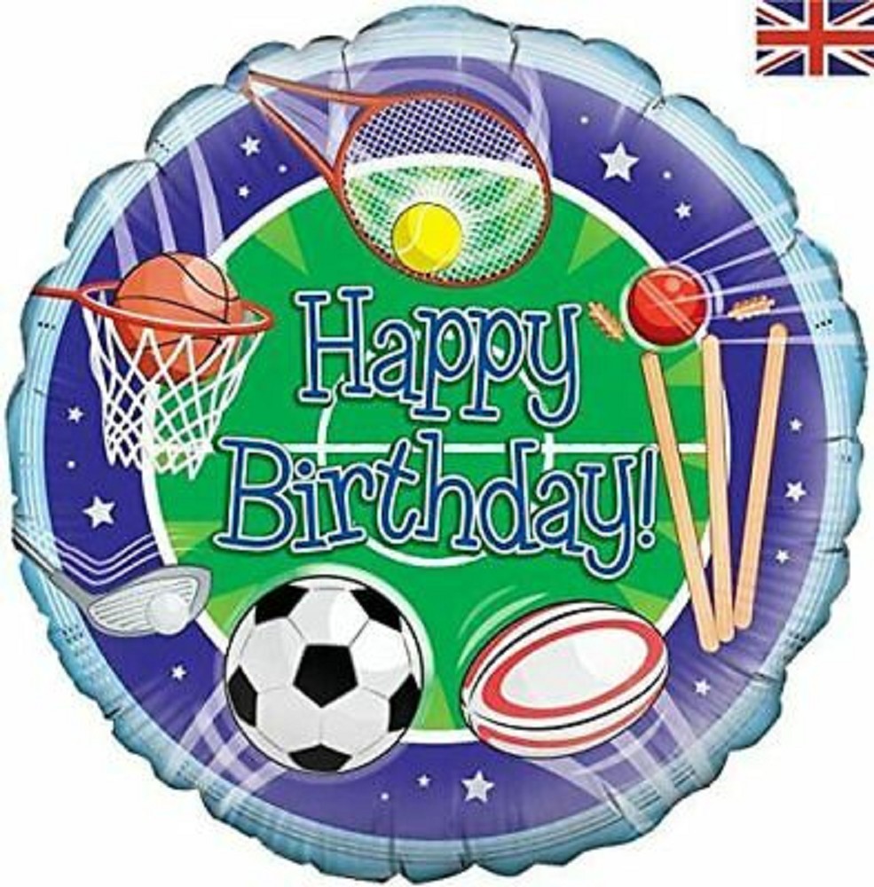 18" Happy Birthday Sports