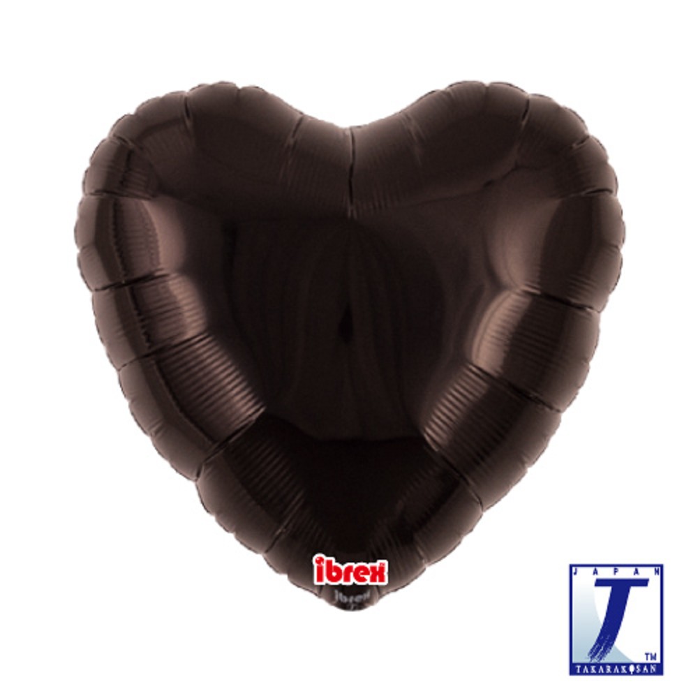 18" Heart Metallic Black (ibrex)