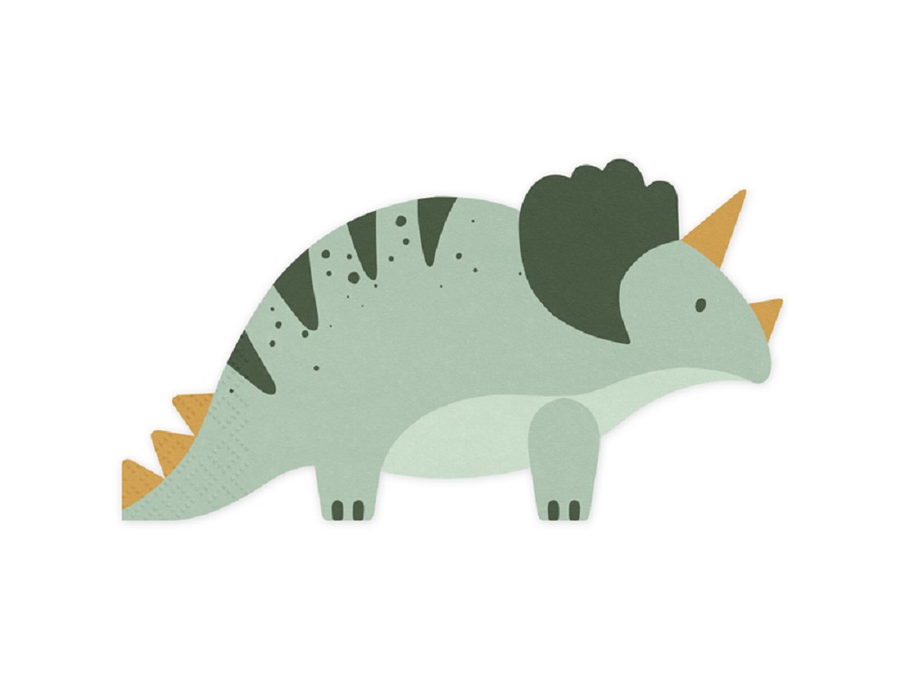 Servietten - Triceratops - Dino Fun Coll. -18x10cm - 12 Stk.