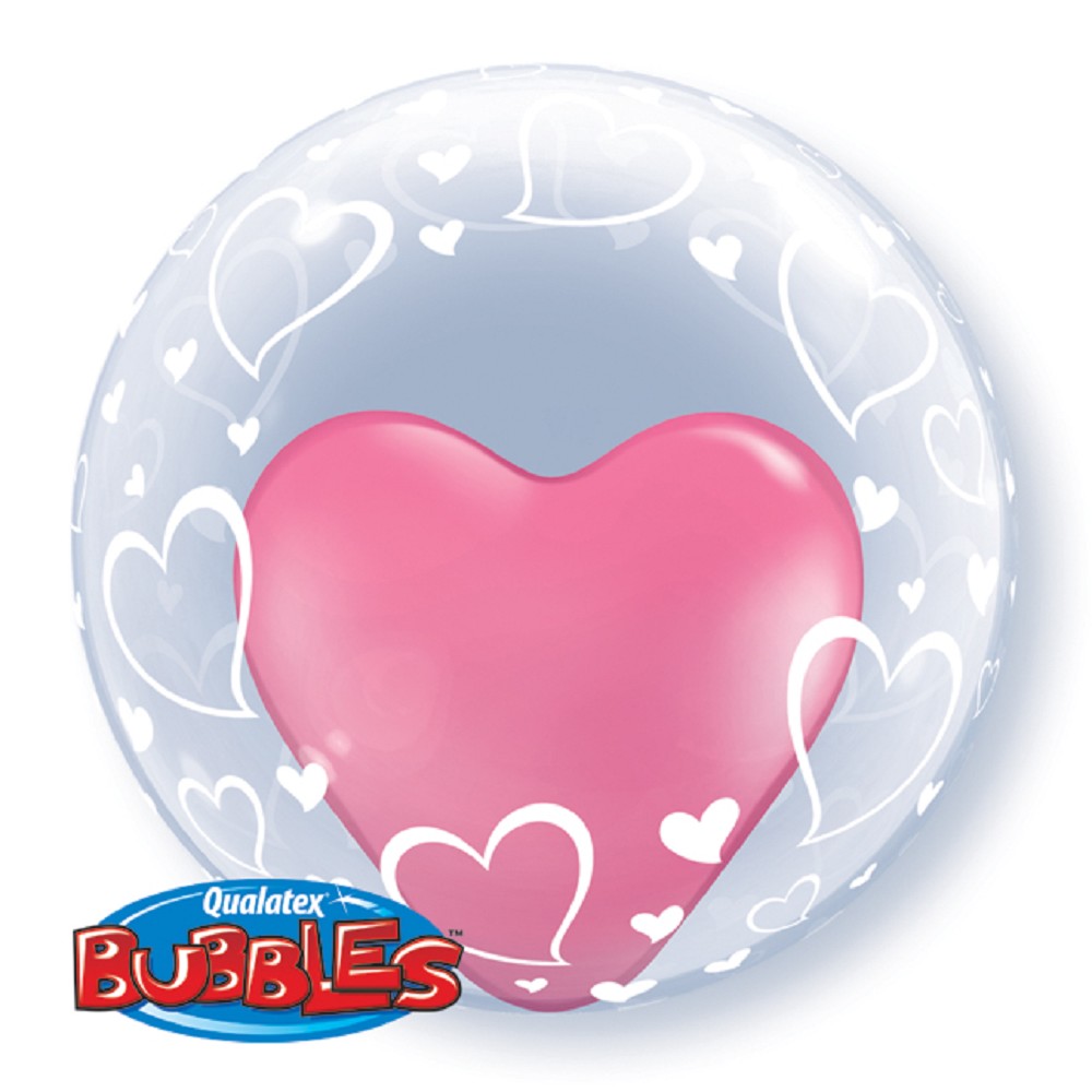 24" Deko Bubble Hearts
