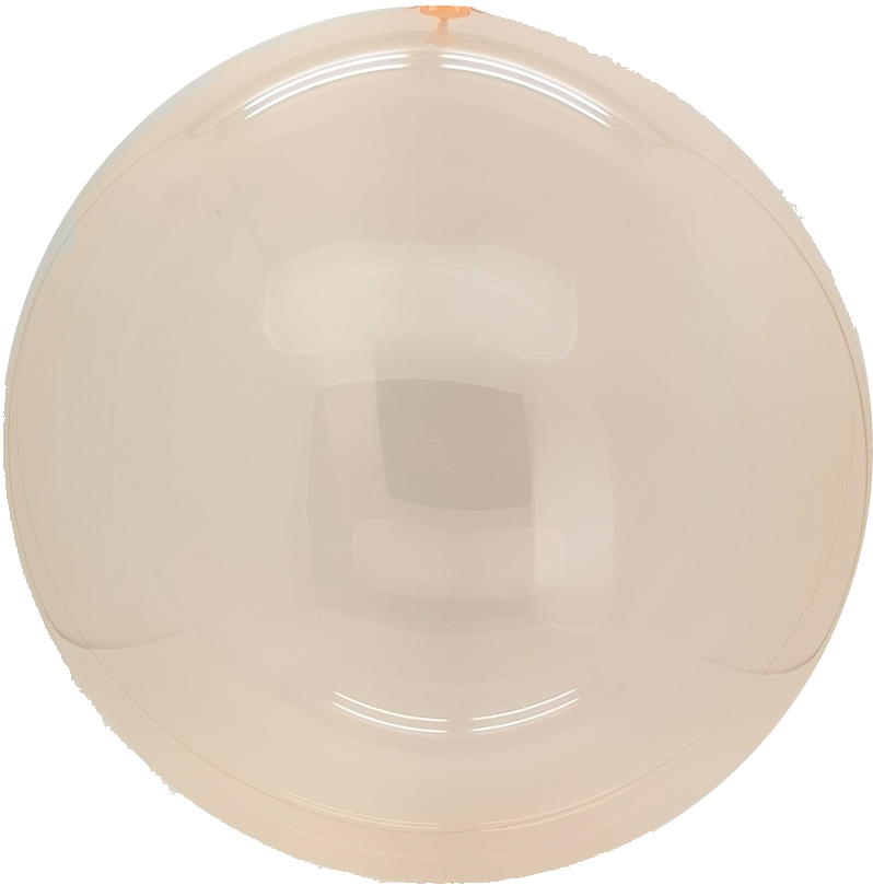 24" Crystal Globe Transparent Orange