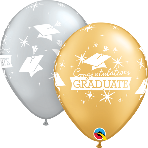 11" Congratulations Graduate Caps (25 Stück)