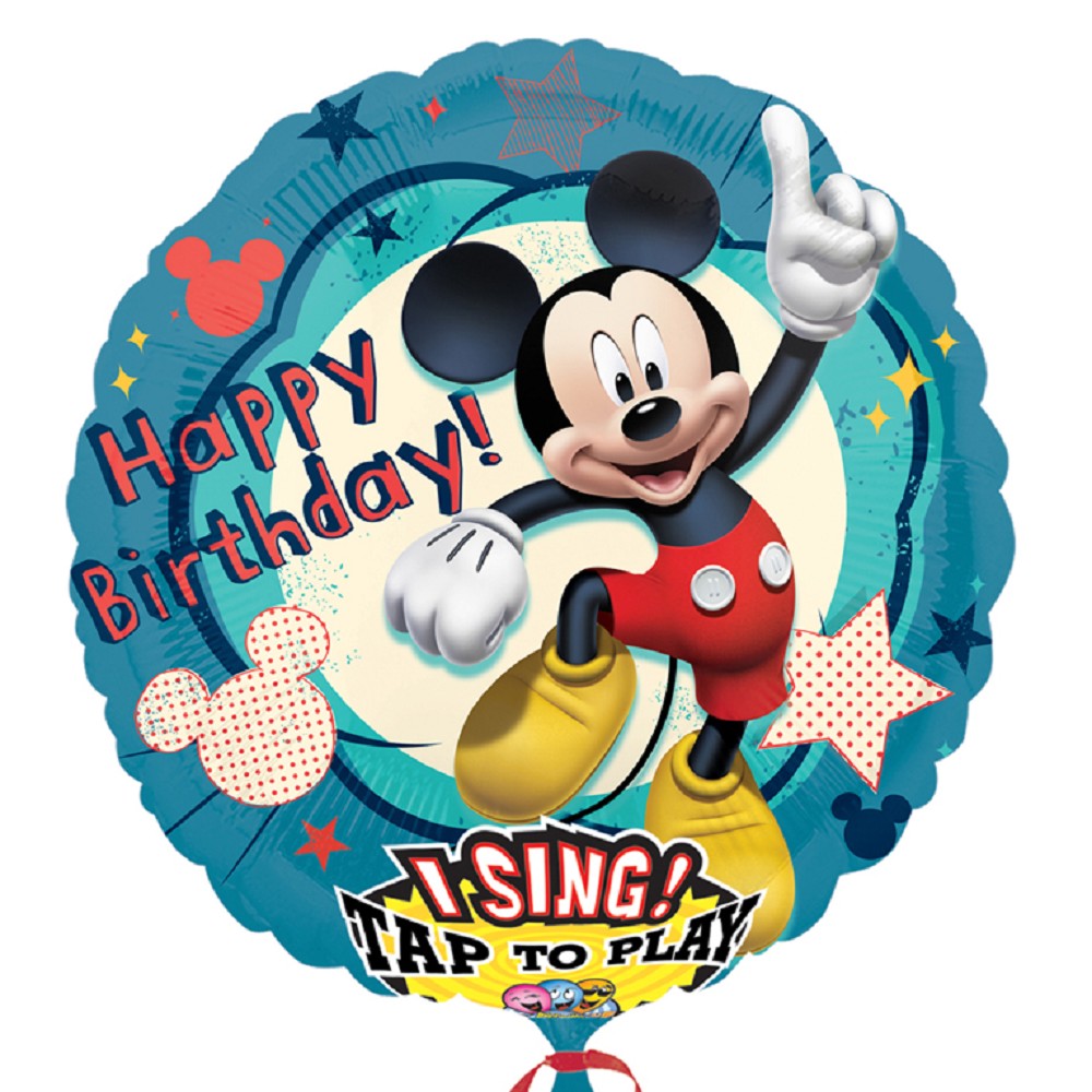 28" Singing Balloon Mickey Mouse