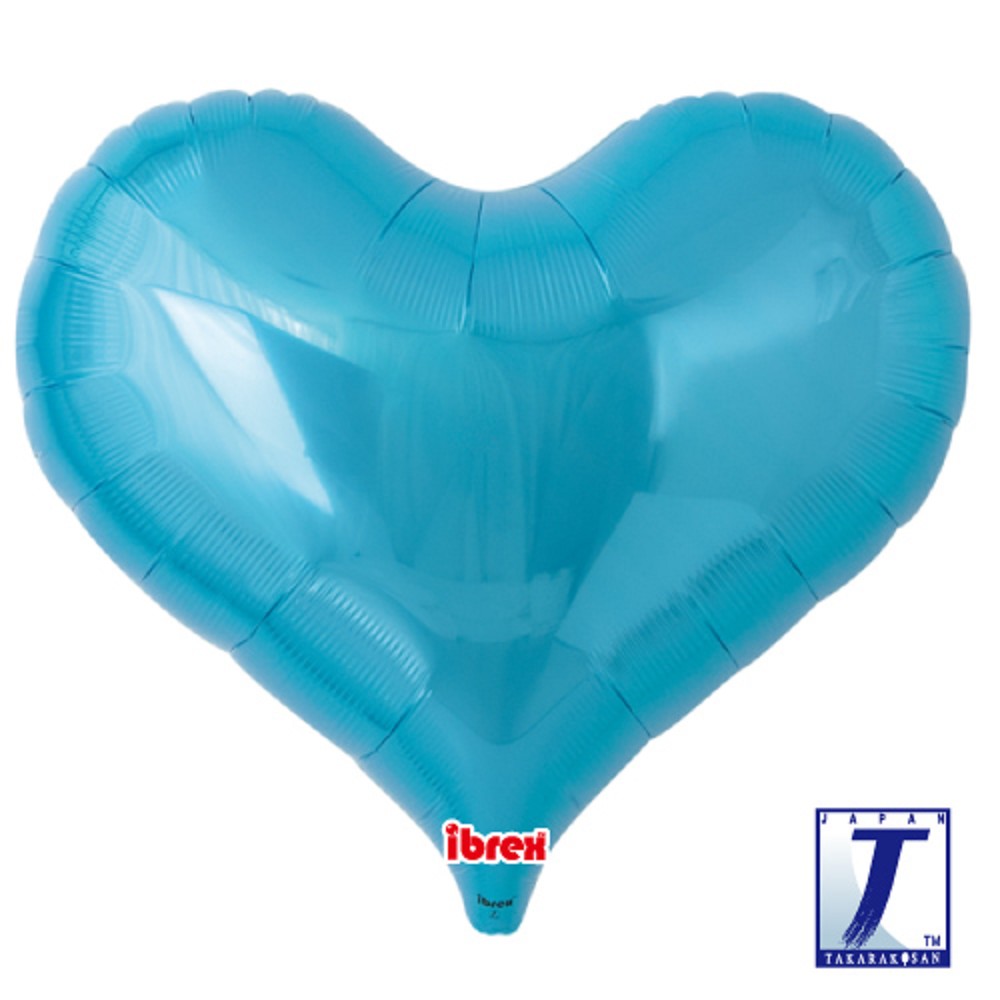 25" Jelly Heart Metallic Light Blue (ibrex)
