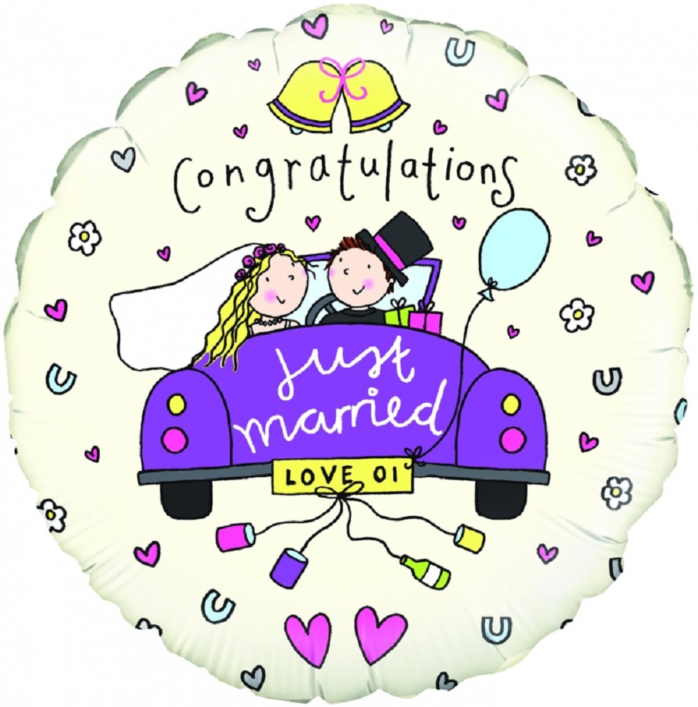 18" Congratulations - Just Married