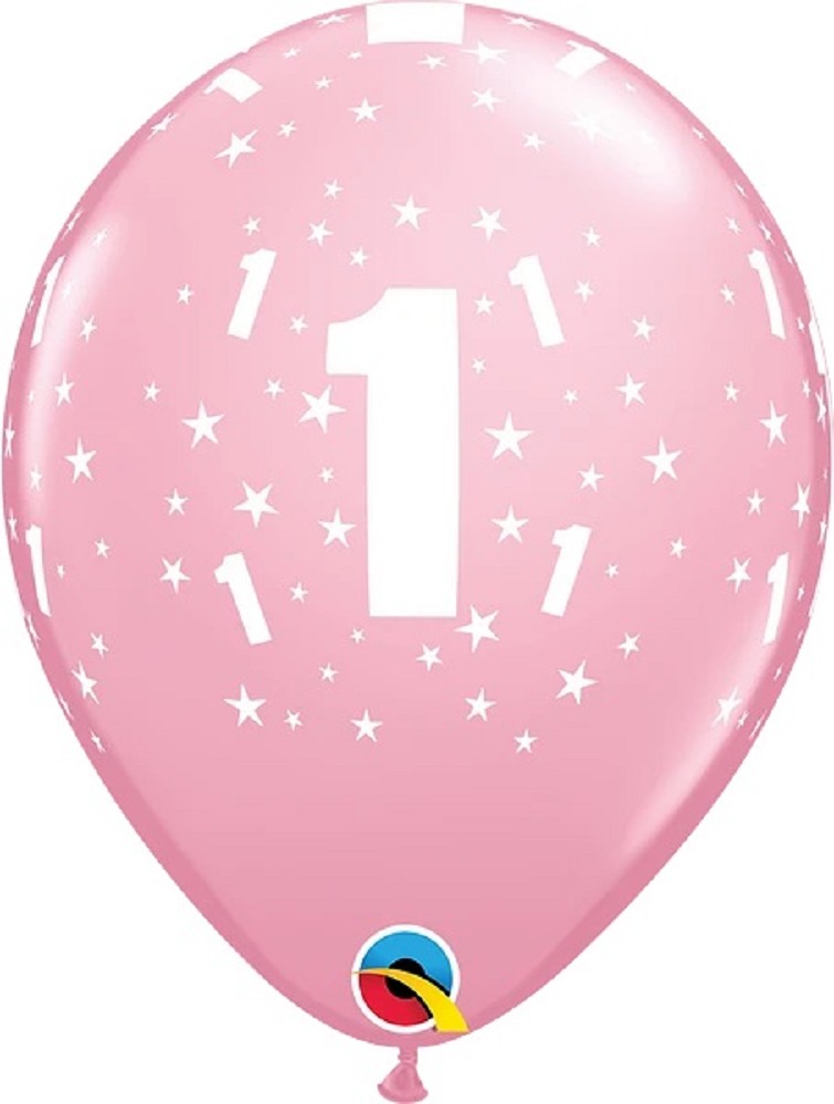 11" "1" Pink Stars-A-Round (Retail Pack)