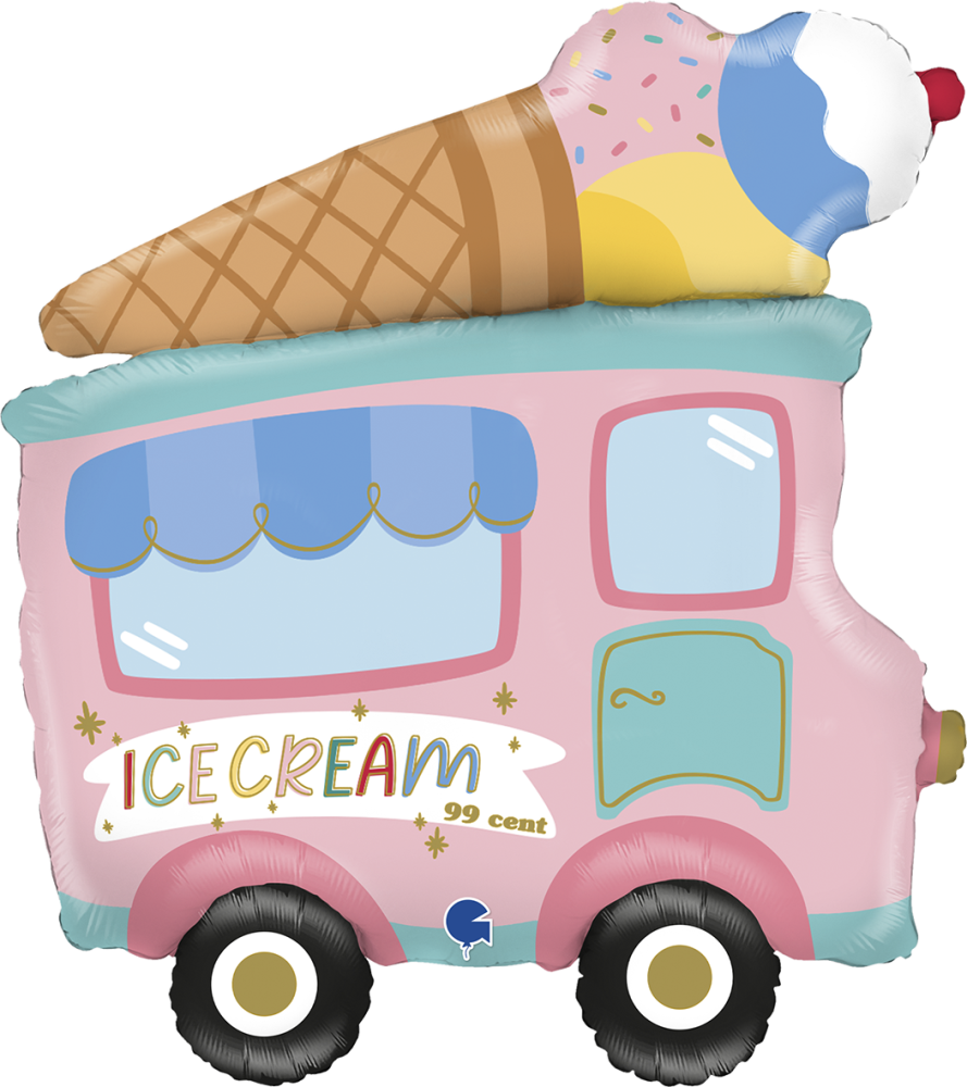 38" 60's Ice Cream Truck