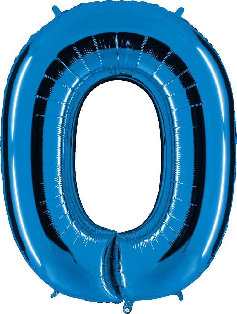 40" Folienbuchstabe "O" Blue