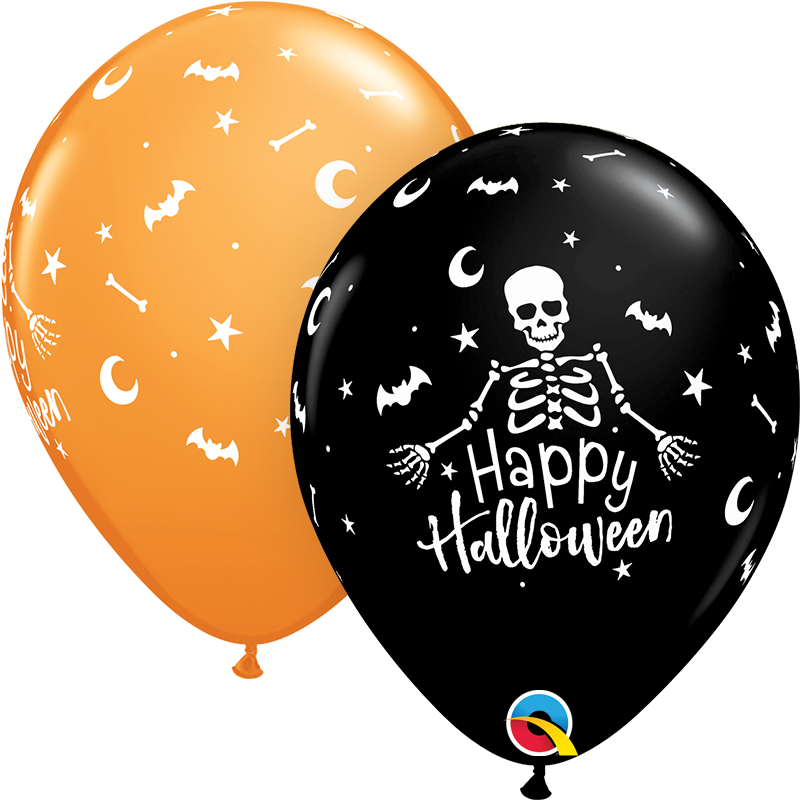 11" Happy Halloween Skeleton (25 Stk.)
