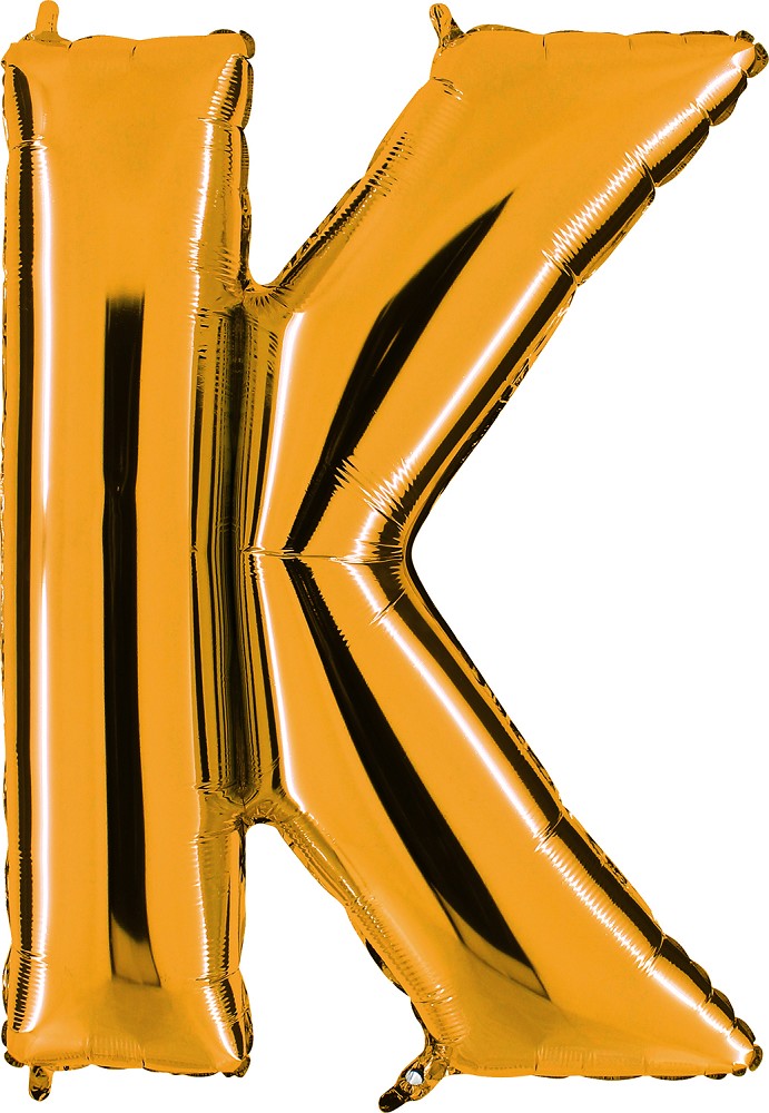 40" Folienbuchstabe "K"  Gold (Altgold)