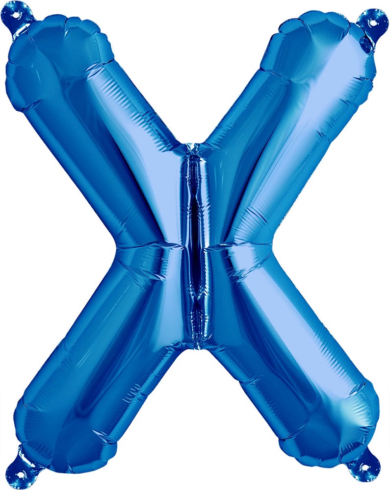 16" Folienbuchstabe "X" Blau