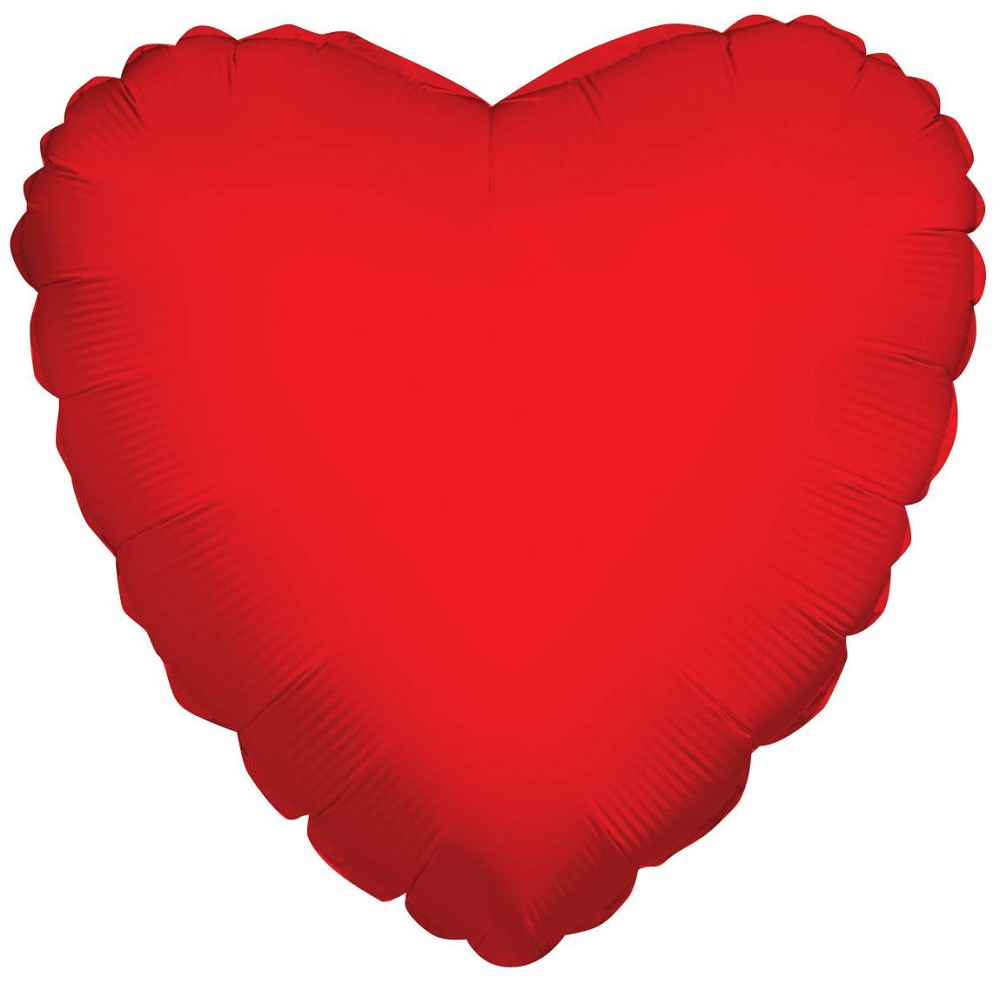 9" Heart Ruby Red (ohne Ventil, zum Selbstverschweißen)