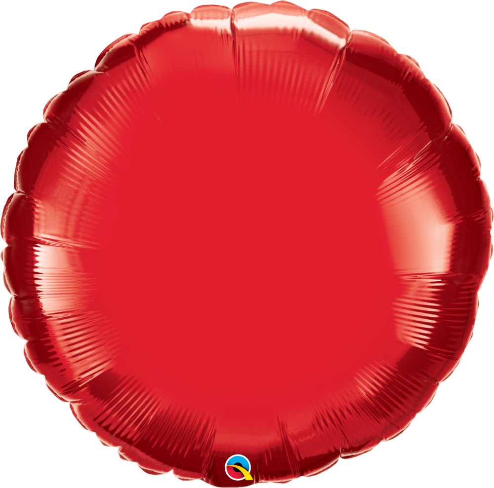 36" Round Ruby Red (5 Stück)