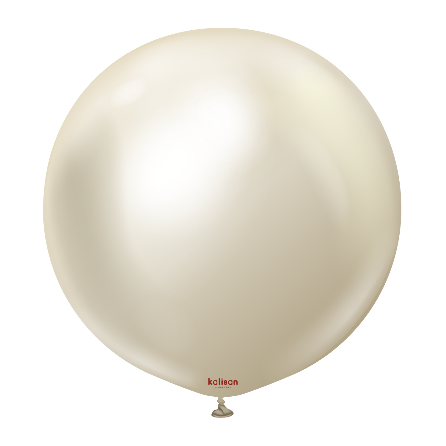 36" Riesenballon Mirror White Gold (2 Stück)