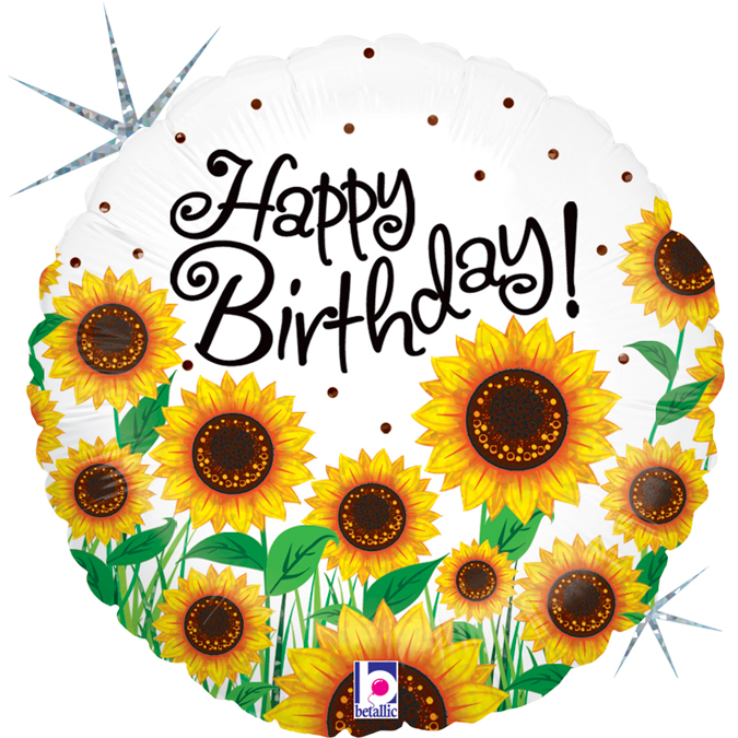 18" Sunflowers Birthday