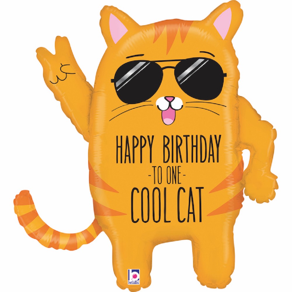 33" Cool Cat Birthday