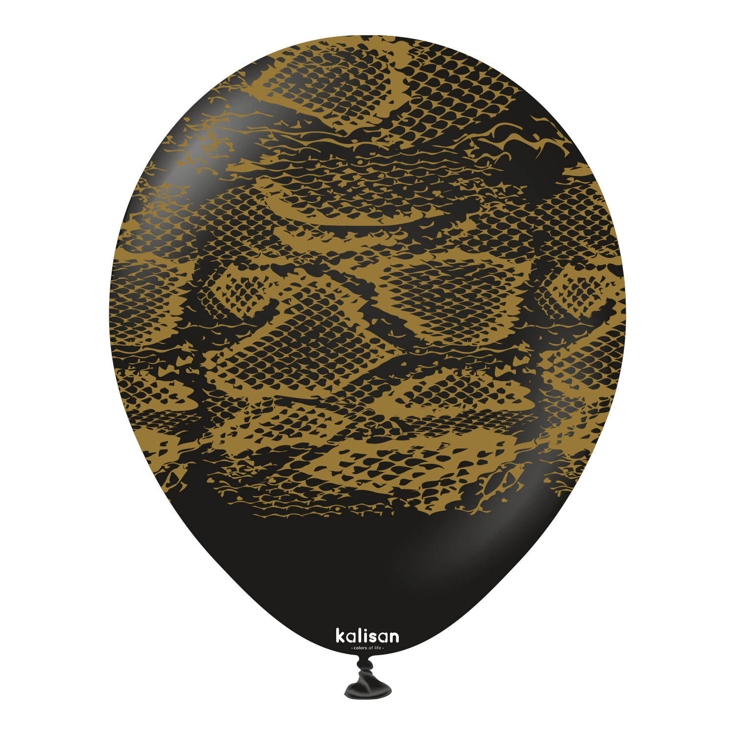 12" Safari Snake  Black - Gold (25 Stück)