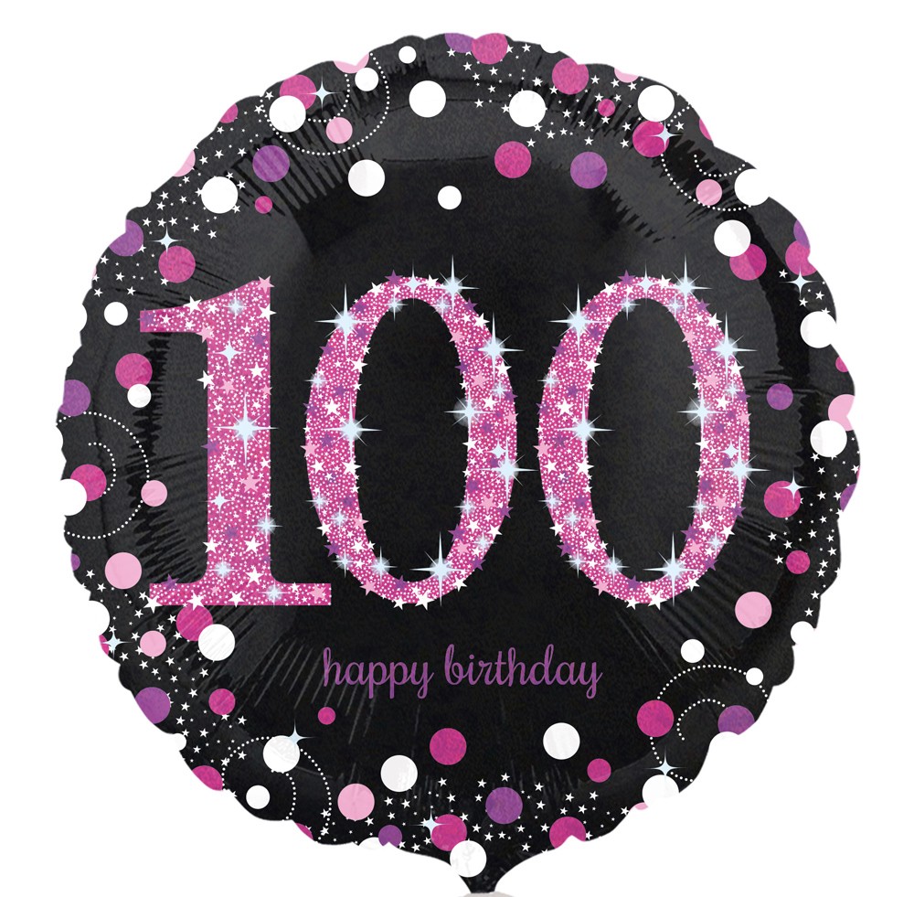 18" Pink Celebration "100"