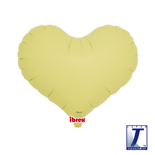 14" Jelly Heart Pastel Yellow (Ibrex)