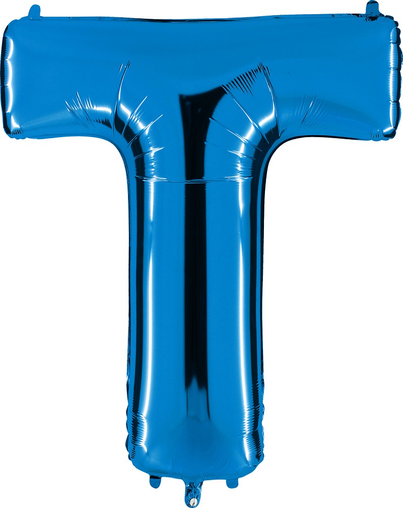 40" Folienbuchstabe "T" Blue